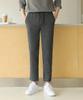 Jikeulib Elastic Banded Striped Slacks