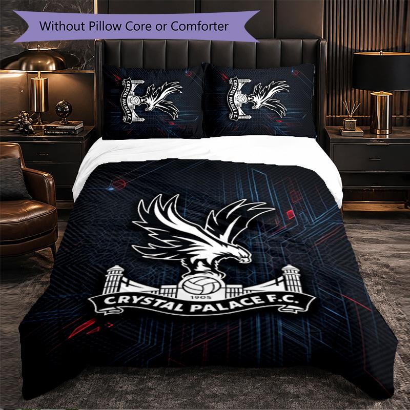 Crystal Palace Themed Bedding 3Pcs Duvet Cover Set Decorative Bed Linen For Teen Room Home Decoration