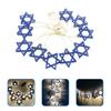 1.65 Meters Hanukkah Star Of David String String 10 Led Lights Hanukkah Festival Decor String Lights Decoration  New Gift