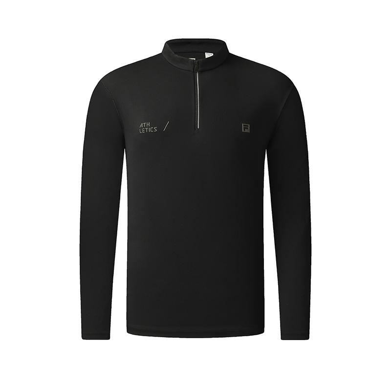 New FILA Fitness T Shirts Men's Pitch Black A11M531201FBK