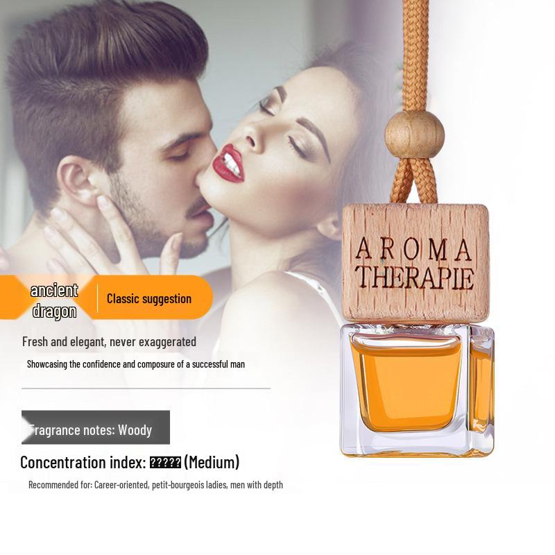 Car Aromatherapy Pendant: Glass Odor Remover for Men & Women's Fragrance