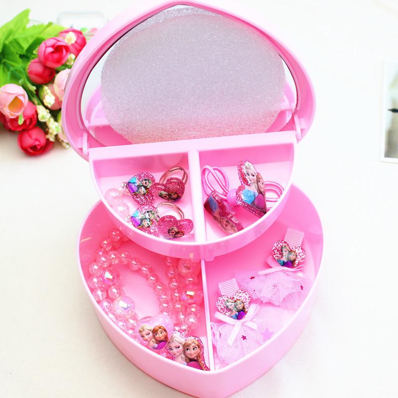 Princess Jewelry & Hair Accessories Set for Girls with Necklace, Bracelet, Ring, and Headwear In Vanity Gift Box.