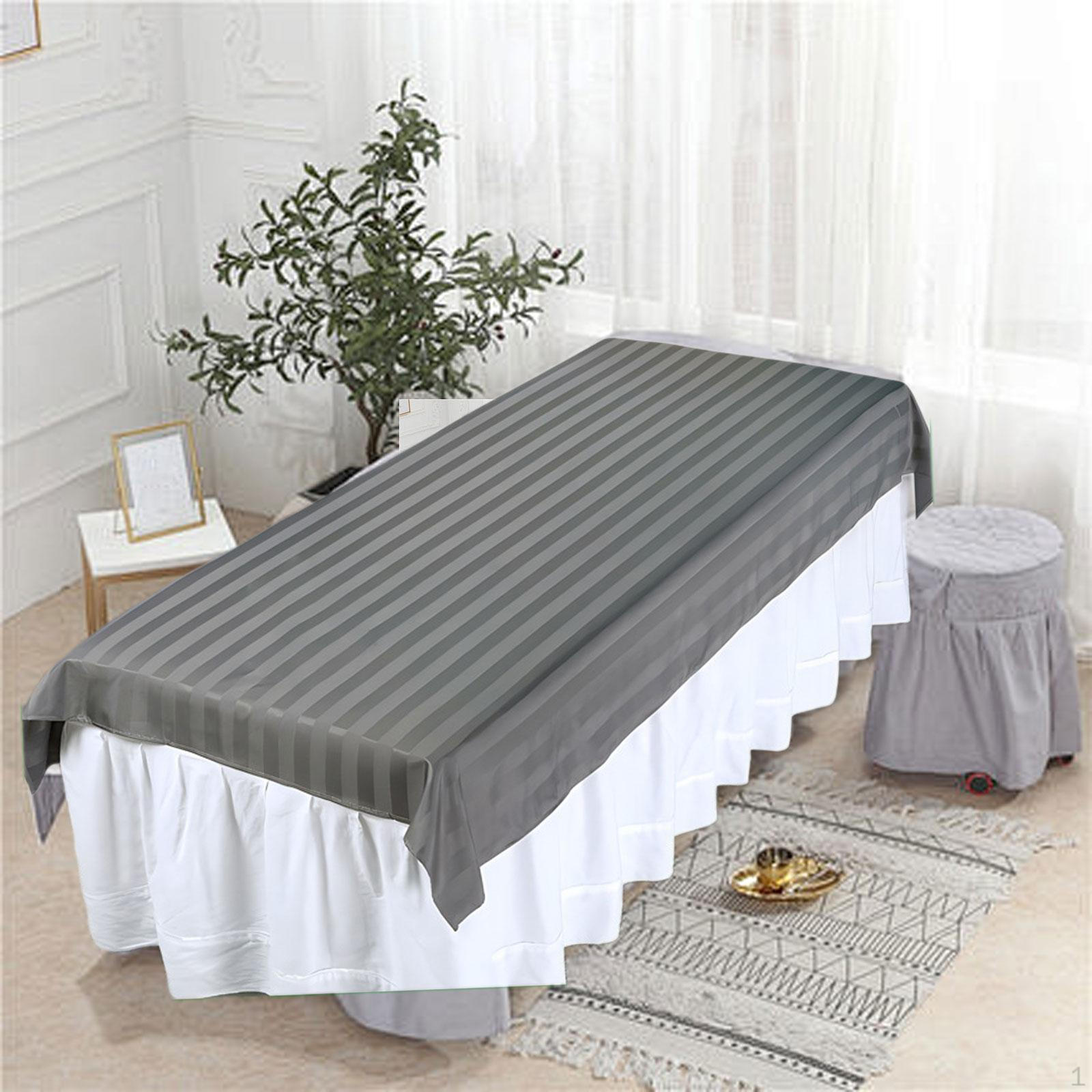 

Чехол для массажного стола, изготовленный из дышащего, мягкого и профессионального полиэстера серый