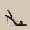 Fashion Sandals for Woman Rhinestones Summer Sexy Open Toe Footwear Thin Heels Women's Shoes Diamond Party Weddings Stiletto Sandal