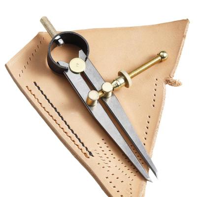 1 Piece Rotating Scratch Gauge Handcraft Leather Tool Adjustable Compasses Gauges Leathercraft Line Marking Gauge Wing Divider