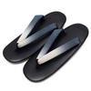 Kyoetsu Zori Sandals with Gradient Straps and Urethane Soles Women's (Size 16, Black)