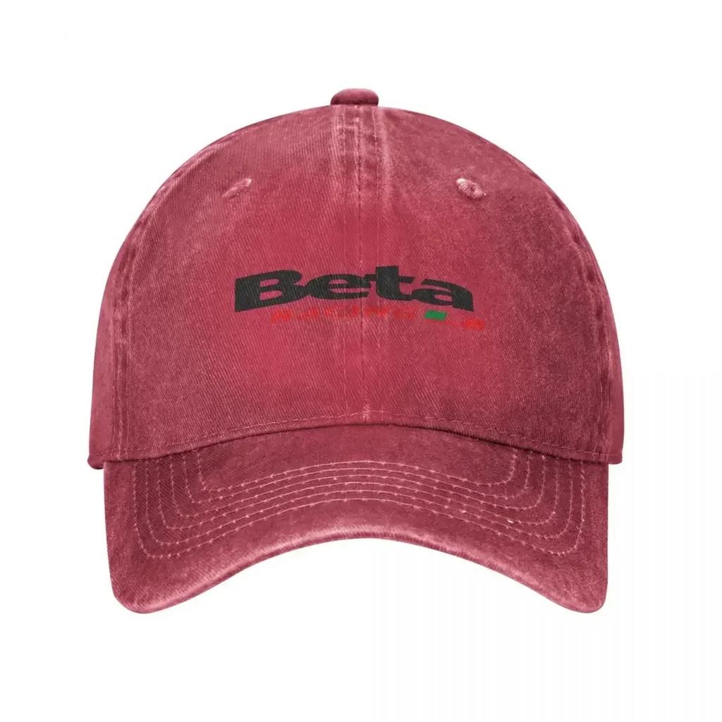 Vintage Beta Racing Baseball Cap Unisex Distressed Cotton Snapback Cap Moto Motorcycle Outdoor Summer Unstructured Soft Caps Hat