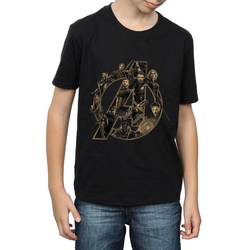 Avengers Infinity War Boys Logo Cotton T-Shirt