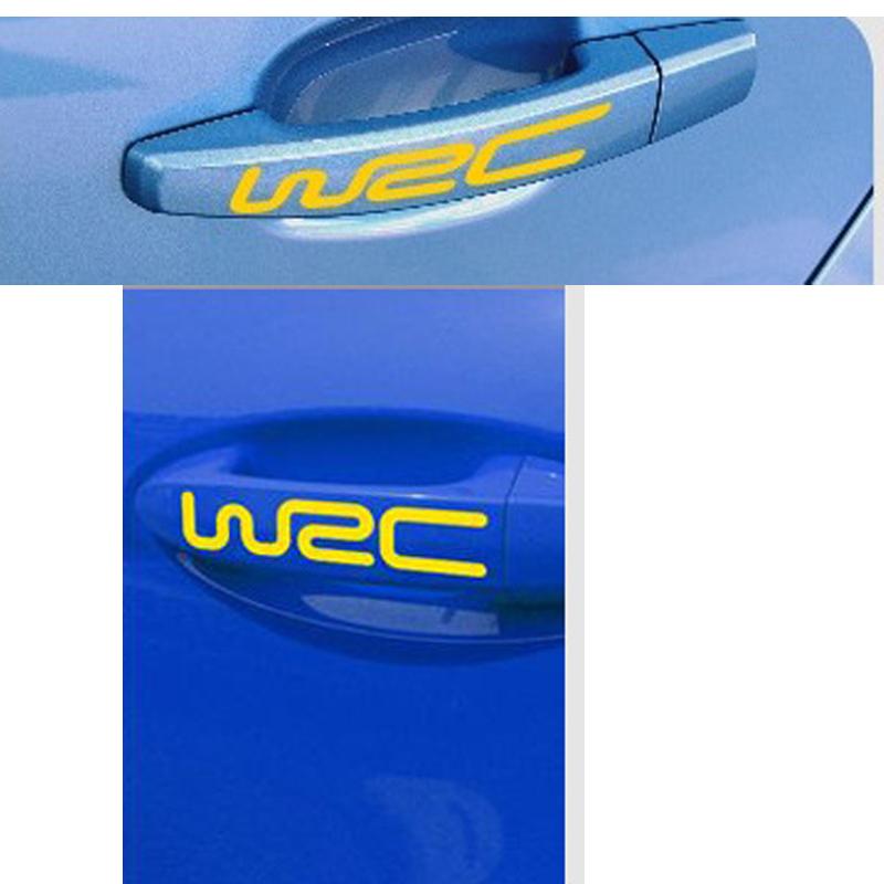 4 buc. Autocolante decorative pentru autovehicule de modă pentru stilul auto WRC Autocolante reflectorizante din vinil pentru caroserie