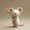 Felt Mouse with Star Handmade Cute Felt Mouse Figurine Mouse Holding Star Wand Ornament for Fall Home Decor Christmas Stocking Stuffer