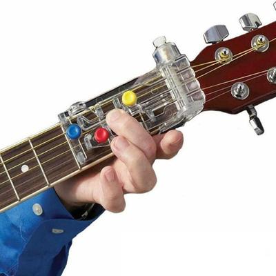 Guitar Practice Chord Press Supporter for Helps with Chord Changes and Provides Support for Playing Guitar Aid One-touch Beginners. Chords.