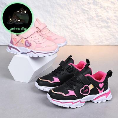 Zapatillas Ligeras de Running para Niñas (Edades 7-12) - Estilo de Suela Blanda Primavera/Otoño 2024