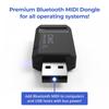 CME WIDI Bud Pro - Bluetooth MIDI Interface for iOS, macOS, Windows, Android, ChromeOS, Linux - Plug, Pair & Play - No Drivers Required - 3ms Ultra-Lo