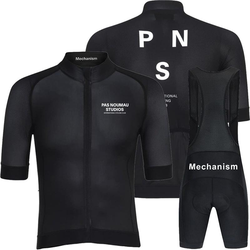 PAS cycling suit summer men's and women's overalls shorts cycling short-sleeved suit cycling suit milk silk