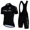 Mens Cycling Jersey Set Short Sleeve Breathable Quick-Dry Bike Riding Outfit Sportswear