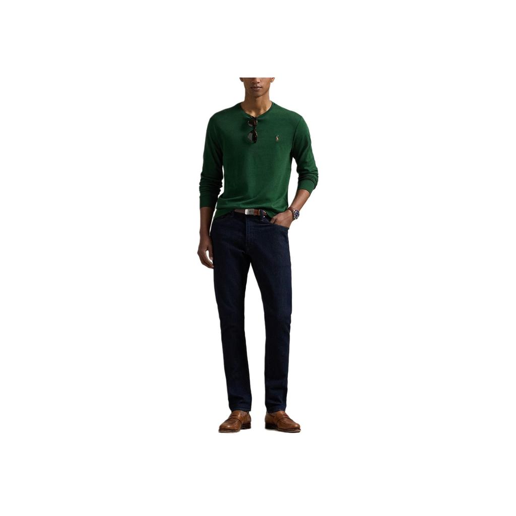 Polo Ralph Lauren Classic Fit Loose Soft Cotton Crew Neck Long Sleeve T-Shirt Men tops 710767629-045