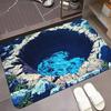 Optical Illusion Rug Modern 3D Front Door Mat Outside Entrance Soft Anti-Slip Washable Low Thin Area Carpet