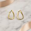 1 Pair Geometric Huggie Hoop Earrings for Women, Casual Simple Earrings, Lightweight Minimalist Jewelry for Party Daily Wear