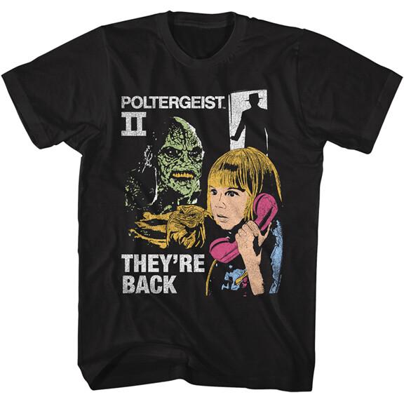 

Poltergeist 2 Movie Carol Anne & The Beast They re Back Men s T Shirt Unisex T-Shirt XXL