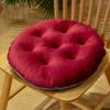 Seating Cushion Cute Color Matching Warm Plush Comfortable Fill Chair Pillow for Autumn Winter