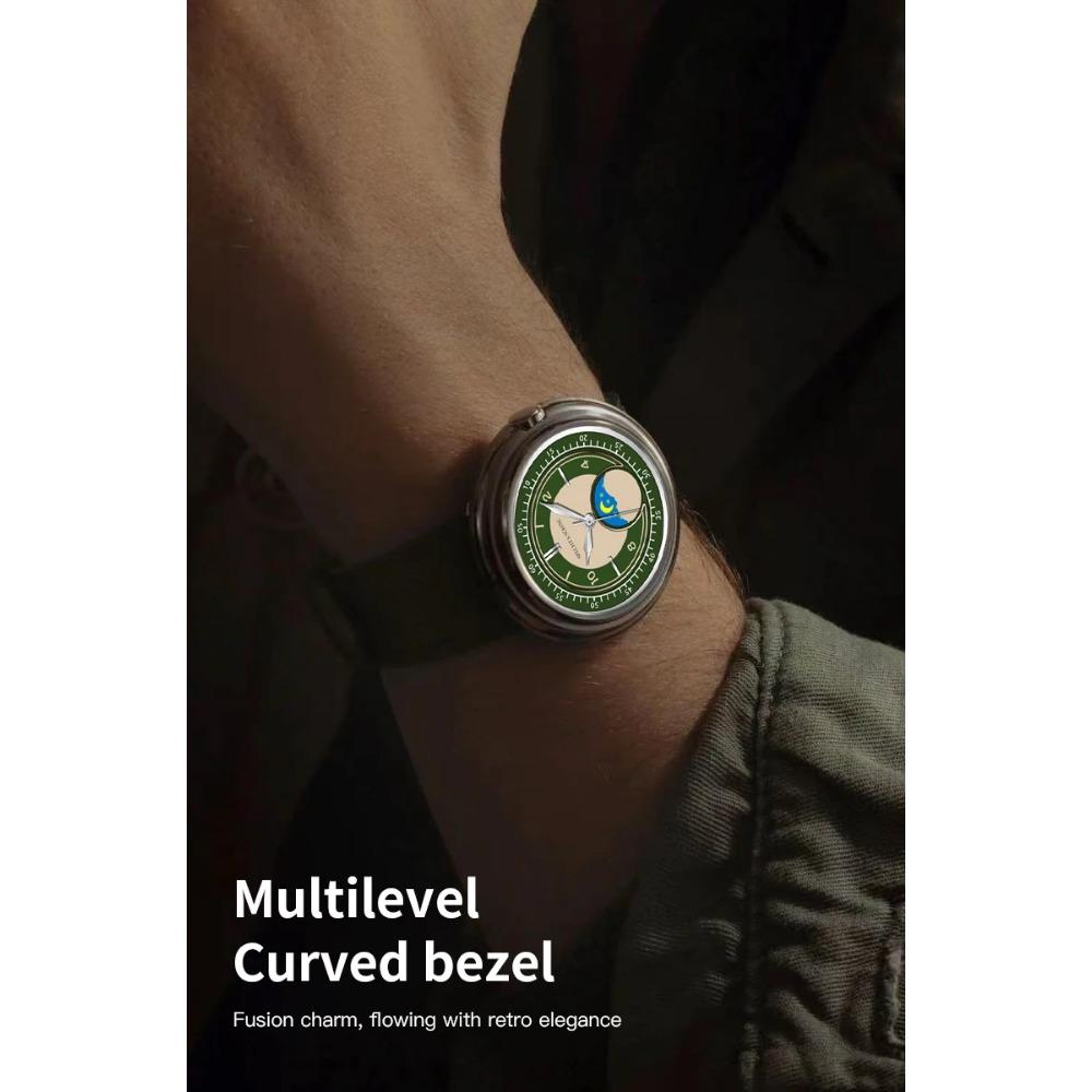 Specht & Söhne 2025 Men's Luxury Quartz Watch Genuine Leather Stainless Steel Japan Moon Phase 40MM Top Hot Wristwatch For Men