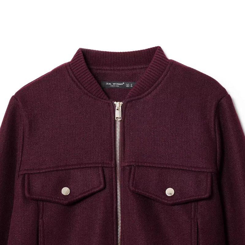 Araltay New Arrival Fashion Style Women's Clothing Fashion Round Neck Zipper Soft Short Jacket 4968032