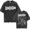 Anime Dandadan Ken Takakura Okarun Tshirt Men Women Fashion Vintage Washed Short Sleeve T Shirts Cotton Oversized Tshirts