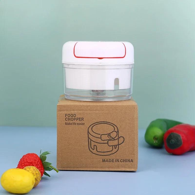 500/900ML Hand Chopper Manual Rope Food Processor Silcer Shredder Salad Maker Garlic Onion Cutter Kitchen Tool Accessories