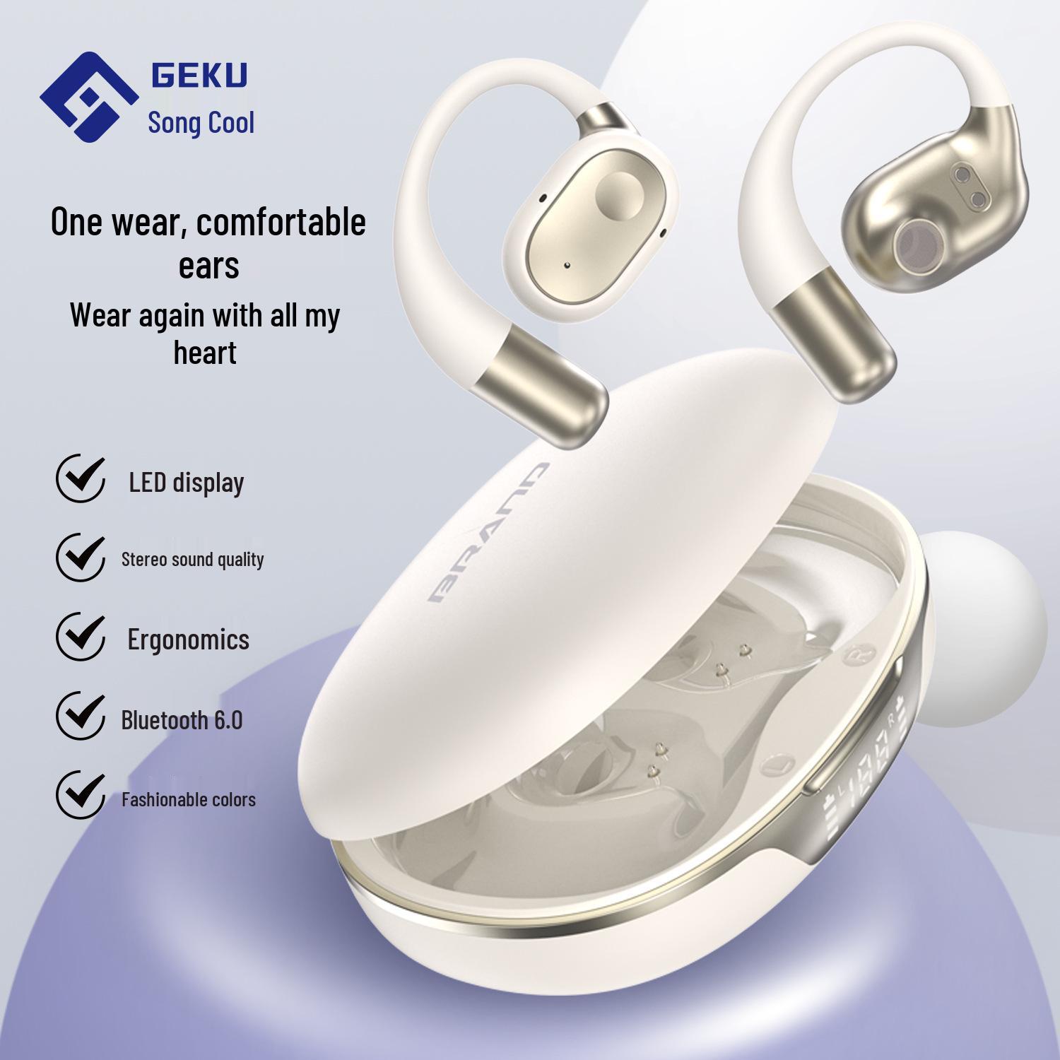 

Geku GK-MK031 Bluetooth Headphones with Extended Battery Life чорний