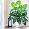 For 60-107cm Artificial Flowers Calla Lily Horseshoe Leaf Turtle Leaf Bobcat Leaf Fake Plant Ornamental Holiday Home Decoration