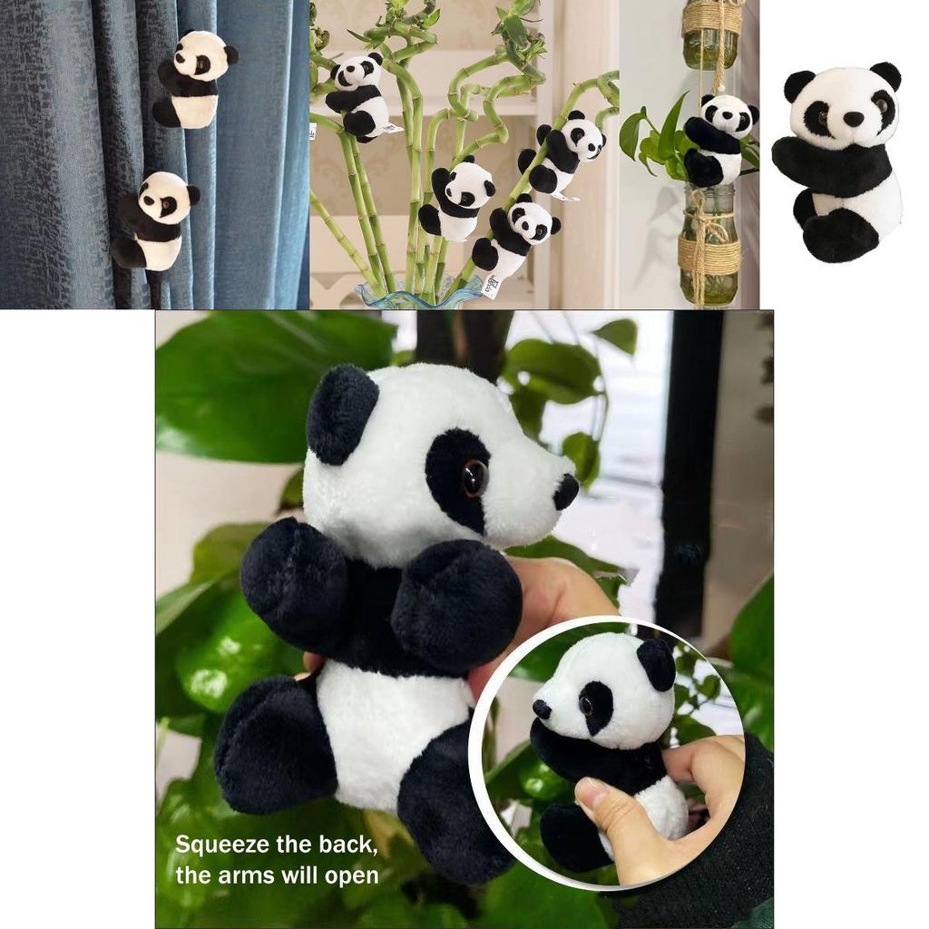 Mini Cute Panda Plush Gripper Perfect For Home Decorations And Gifting!