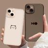 Funny Cute Cat Fish Clear Paired Couple Phone Case For iPhone 14 15 12 11 13 Pro Max 13Mini XS XR SE 8 15Plus Cover Fundas Shell