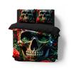 Rose Skull Bedding Set Famous Anime Duvet Cover Sets Comforter Bed Linen Twin Queen King Single Size Dropshipping Gift