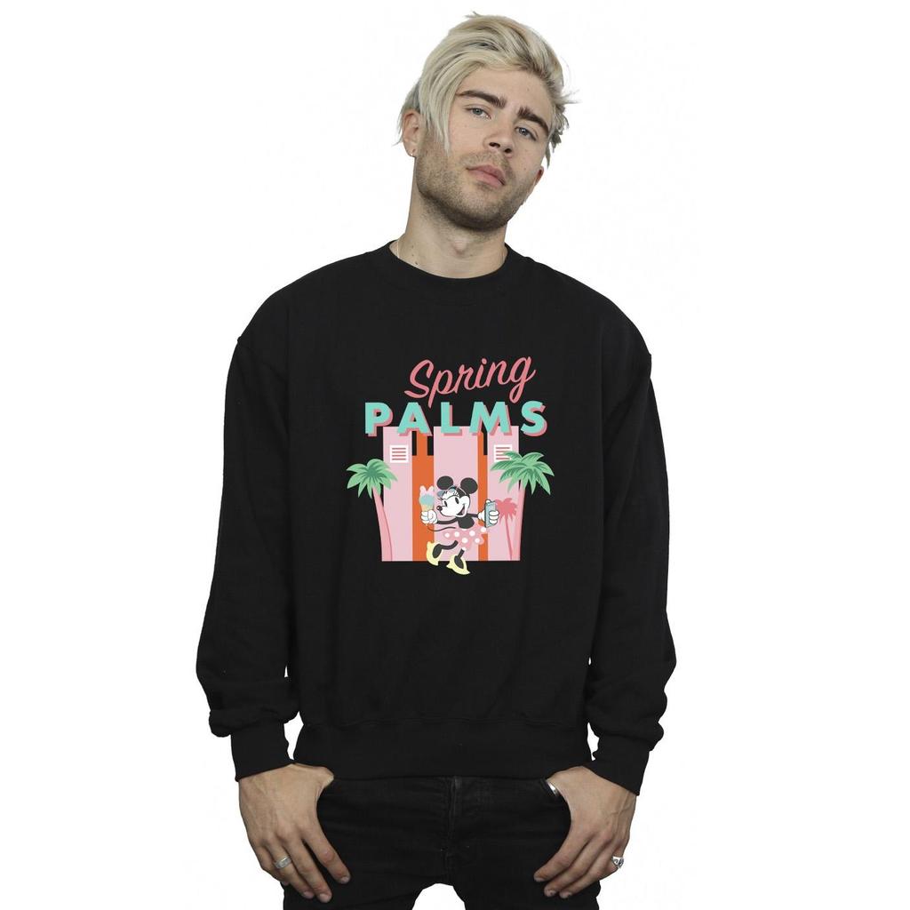 Disney Mens Minnie Mouse Spring Palms Sweatshirt