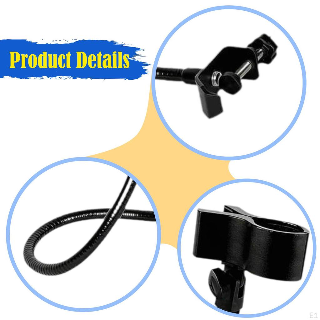 Stand, Flexible Gooseneck Desktop Mic Stands Holder, Holder for Podcast Desktops Pulpit