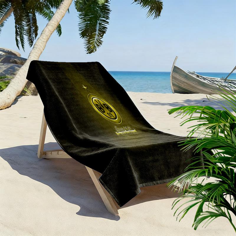 Golden Emblem Radiance beach towel Beach towel for vacation photos beach Outdoor pool towel swim Absorbent bath towel Outdoor picnic beach mat