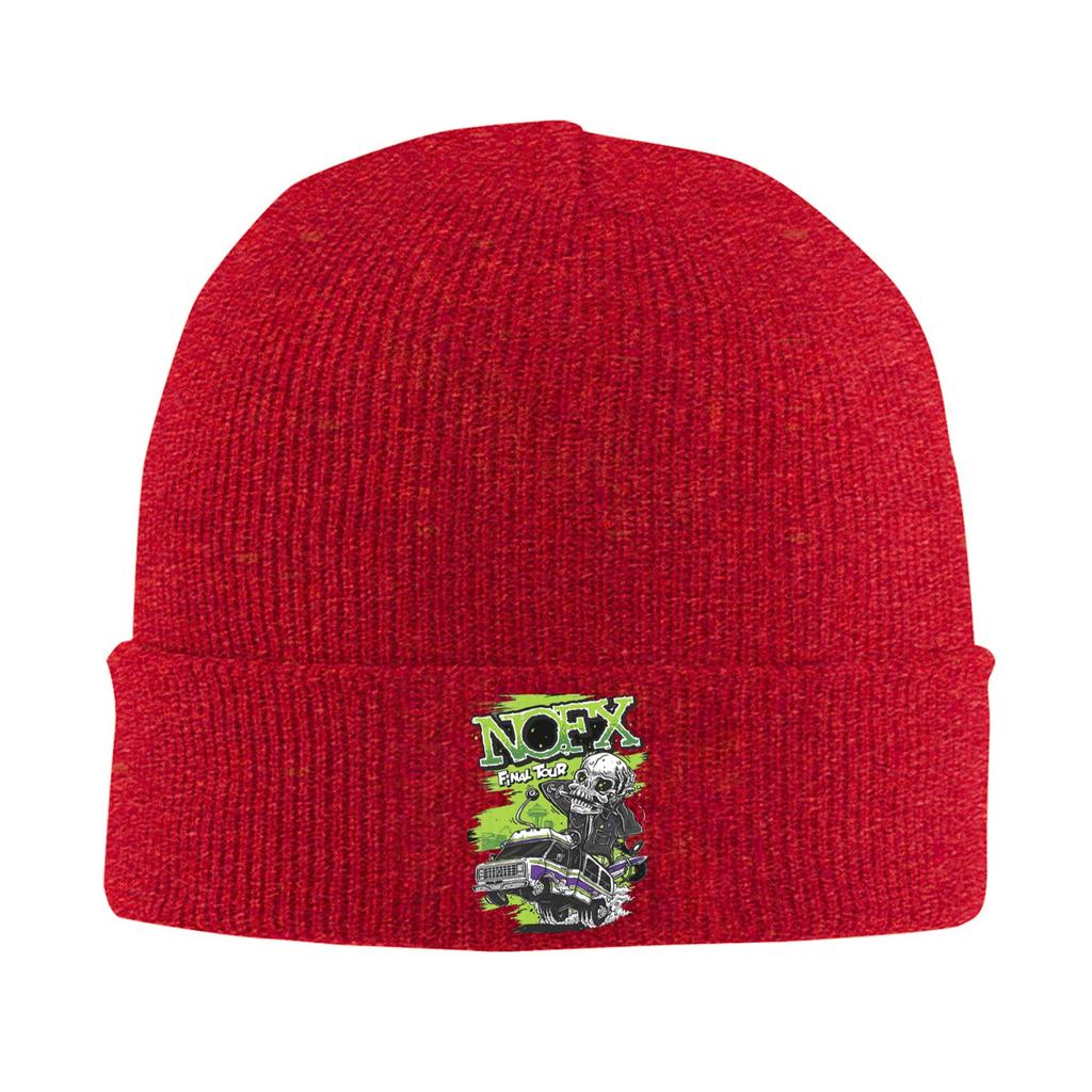 Nofx Warme Strickmütze Winter Strickmütze Beanie Mütze Skullies Beanies Hip Hop Mützen für Unisex