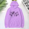 Horse Head Pattern Print Hoodies For Women Fashion