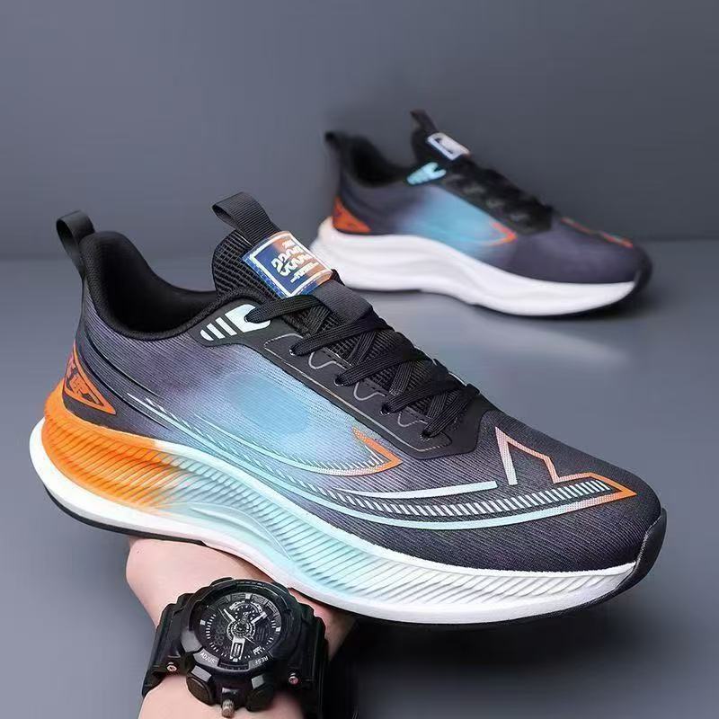 New men's shoes mesh breathable color fashion trend men's casual shoes running shoes