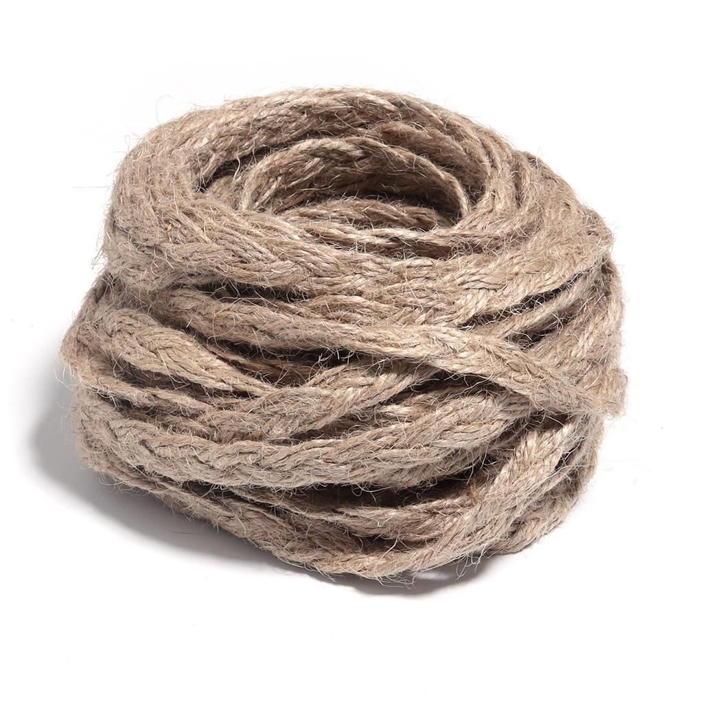 3-żyłowy jutowy warkocz Sznur konopny dekoracyjny Dodatki odzieżowe Akcesoria dekoracyjne Opakowanie pudełka prezentowego Rzemiosło Tkactwo