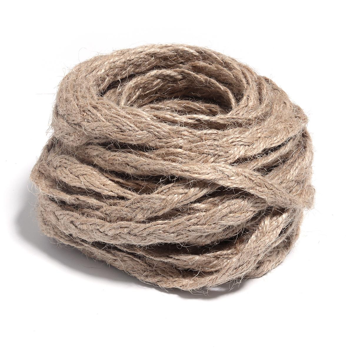 

3-х прядная джутовая тесьма Пеньковая веревка Декоративные аксессуары для одежды Декоративные аксессуары Подарочная коробка Упаковка Ремесла Ткачество Width 0.5cm 10 yards/bag