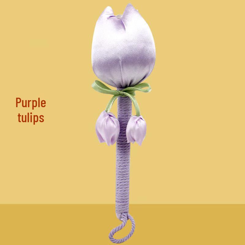 Brocade Tulip Mugwort Health Hammer: Exquisite Meridian Massage Hammer, Perfect Gift for Girls.
