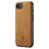 DG.MING For iPhone 16e Case PU Leather Covered PC + TPU Hybrid Phone Shell