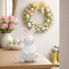 Cartoon Easter Bunny Ornament Plastic Rabbit Figurine Rabbit Statue  Easter Celebration