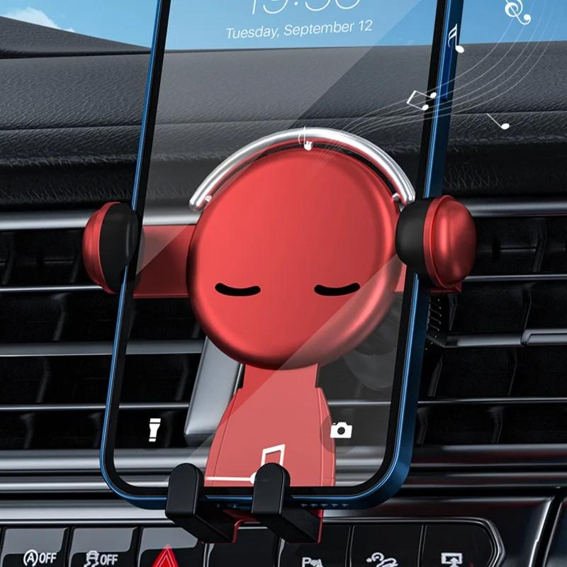 Car Mobile Phone Holder New Car Air Outlet Gravity Navigation Bracket Multi-functional Car Mobile Phone Holder Universal Type