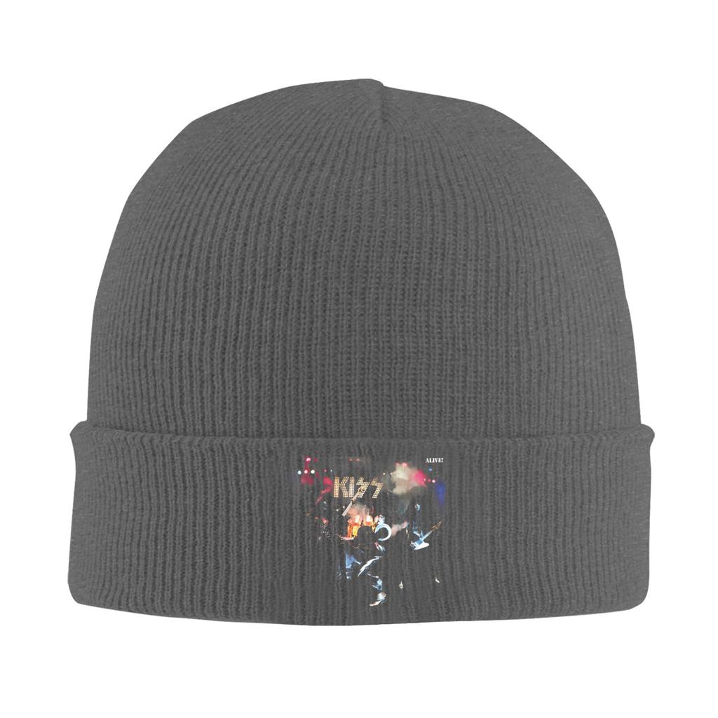 KISS 1975 Ace Frehley Beanie Hats  Bonnet Hats Female Male Fashion Kpop Skullies Beanies Spring Graphic Warm Soft Caps
