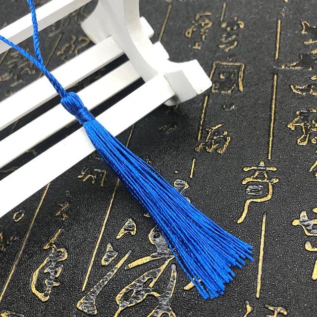 10~80Pcs Bookmark Tassels Fringe Brush Handmade Soft Craft Mini Tassels with Loops for DIY Crafts Jewelry Making Accessories