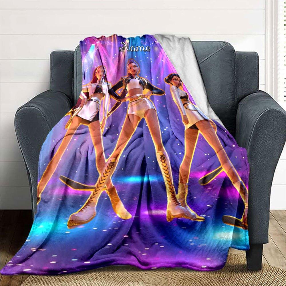 Disco Divas Dance Off Lightweight Customizable Blanket Personalized Name Warmthful Decor For Sofa Couch Office Bed Picnics All Season Use Playful