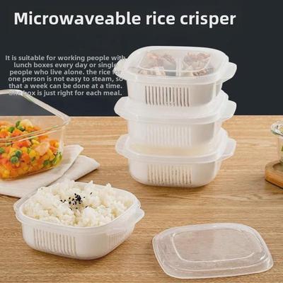 Lunchbox per riso e frutta adatto al microonde - Contenitore salvafreschezza per ufficio