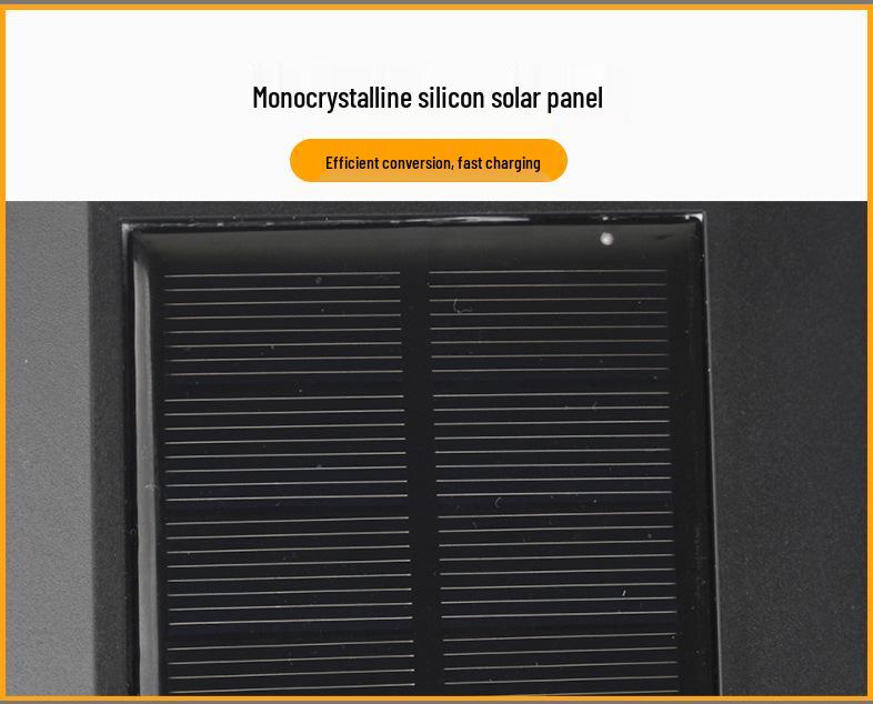 Patterned Solar Pillar Light for Outdoor Courtyard, Villa Gate, or Wooden Post